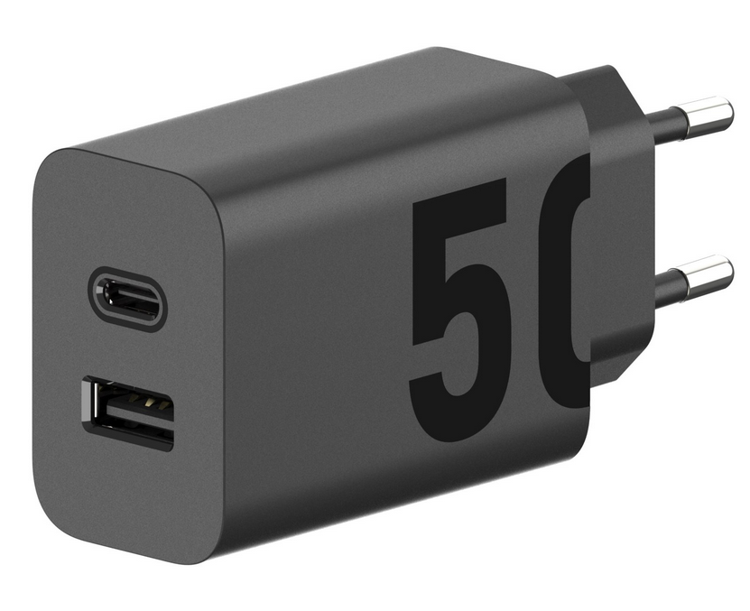 Motorola Turbo Power 50W (1x USB-C / 1x USB) lader MC-502