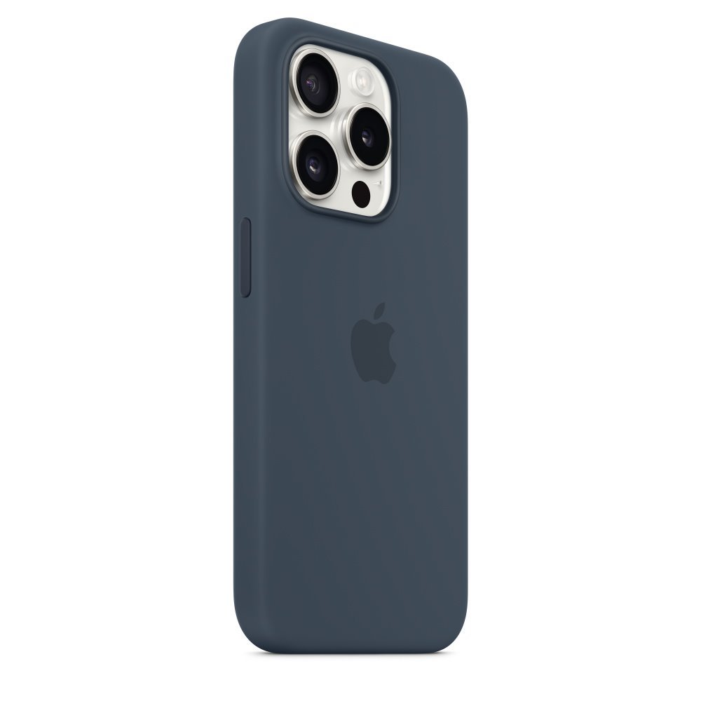 MT1D3ZM/A Apple Silicone Magsafe Cover iPhone 15 Pro Blauw