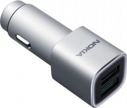 Nokia autolader snellader DC-801 2x USB origineel