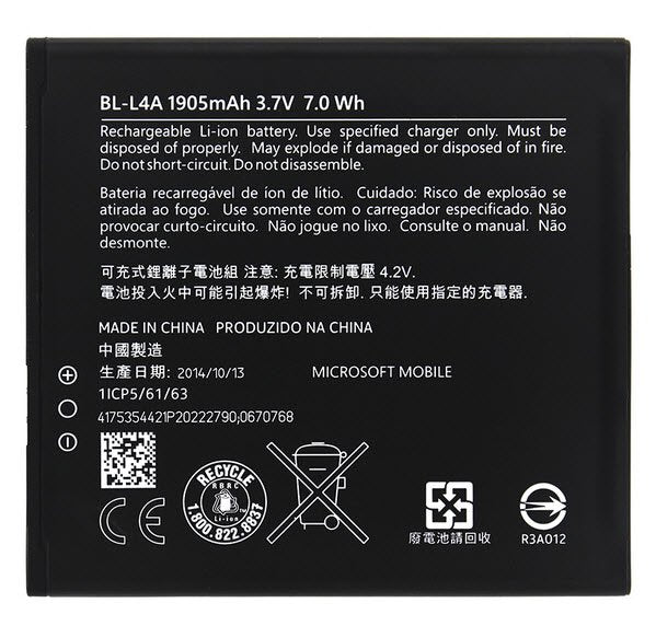 Nokia batterij BL-L4A 1905 mAh Origineel
