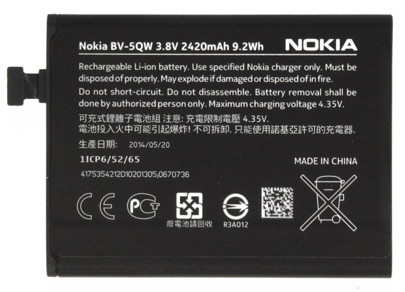 Nokia batterij BV-5QW 2420mAh Origineel