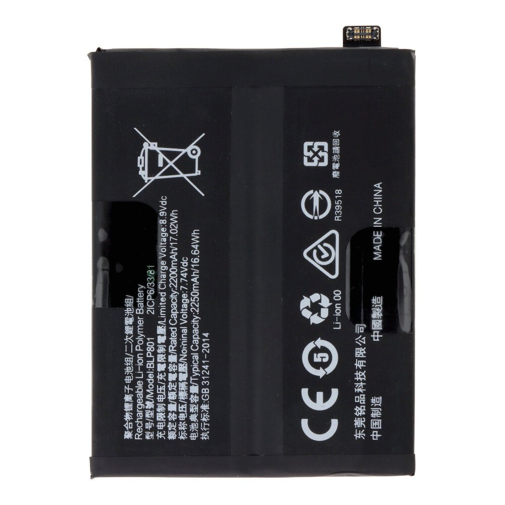 Oneplus 8T batterij BLP801 4500 mAh