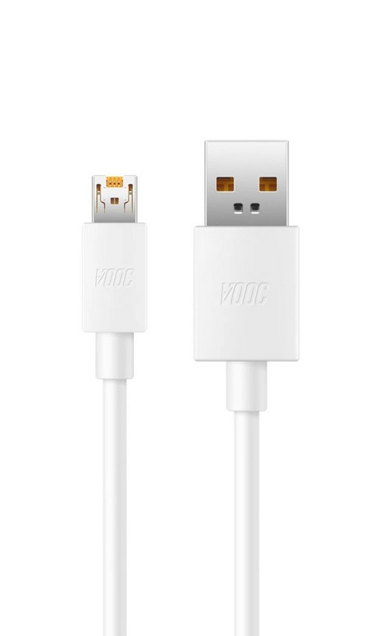 Oppo VOOC DL287 Micro USB naar USB kabel geel - origineel