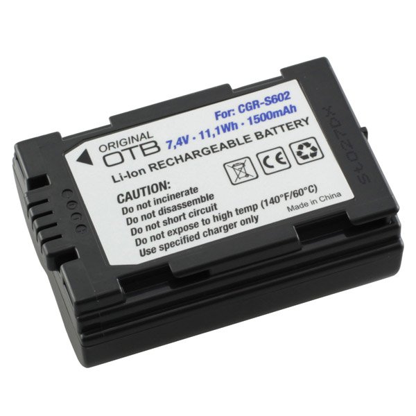 Accu Panasonic CGR-S602 Li-ion 1500 mAh