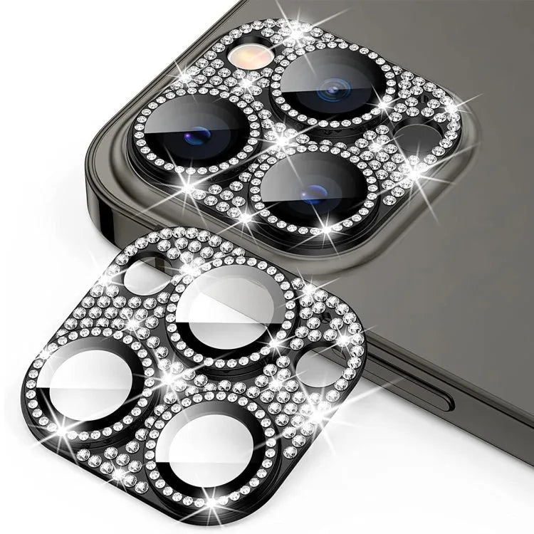 ENKAY cameralens beschermglas voor iPhone 14 Pro / 14 Pro Max (zwart)