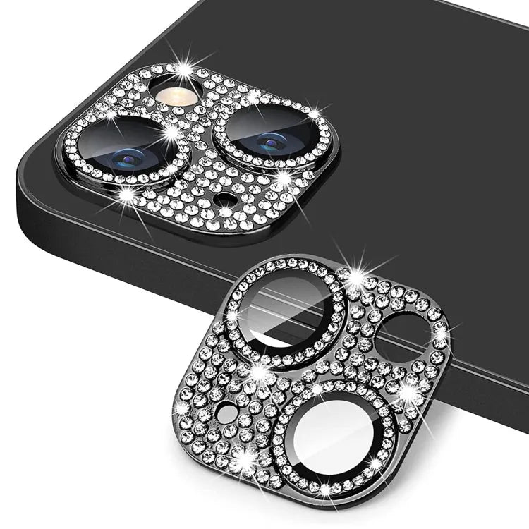 ENKAY iPhone 14 et iPhone 14 Plus Cache Lentille en Verre Trempé - Noir