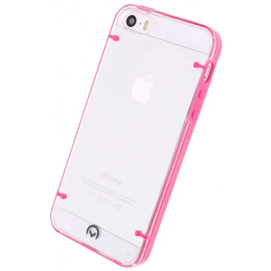 Mobilize Hybrid Case Transparent Apple iPhone 5/5S/SE Fuchsia