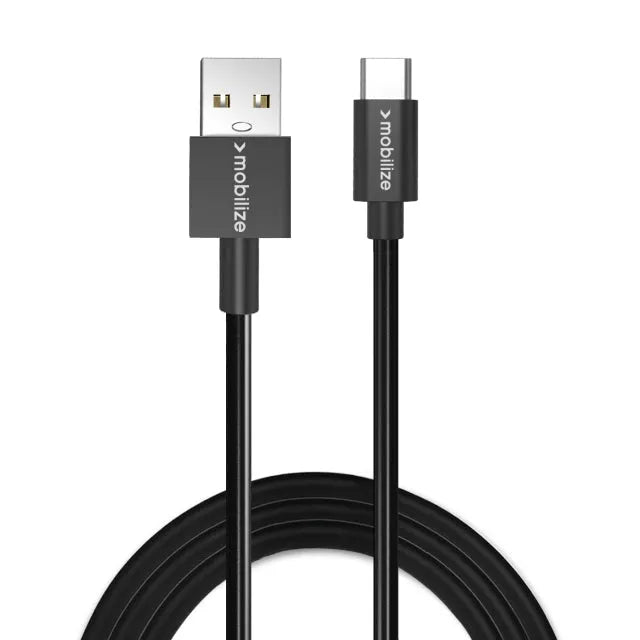 Mobilize Lade-/Synchronisationskabel USB-C 1m. 15W Schwarz
