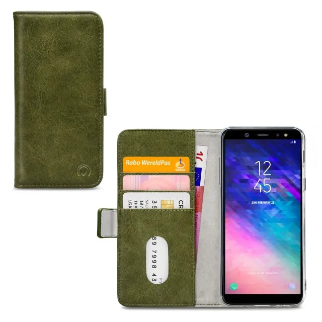 Mobilize Elite Gelly Wallet Book Case Samsung Galaxy A6+ 2018 Grün
