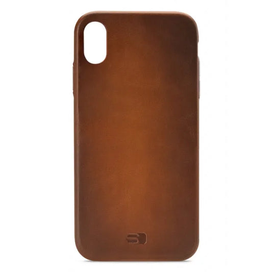 Senza Desire Housse en cuir Apple iPhone Xs Max Cognac brûlé