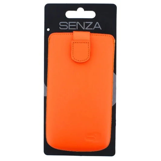 Senza Leder Slide Case Neon Orange Größe XXL