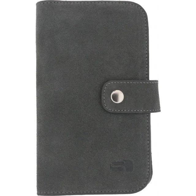 Senza Suede Wallet Slide Case Warm Grey Größe XXL