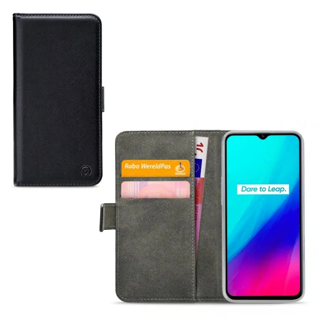 Mobilize Classic Gelly Wallet Book Case realme C3 Noir