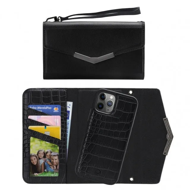 Mobilize 2en1 Elegant Magnetic Clutch Apple iPhone 11 Pro Noir Croco