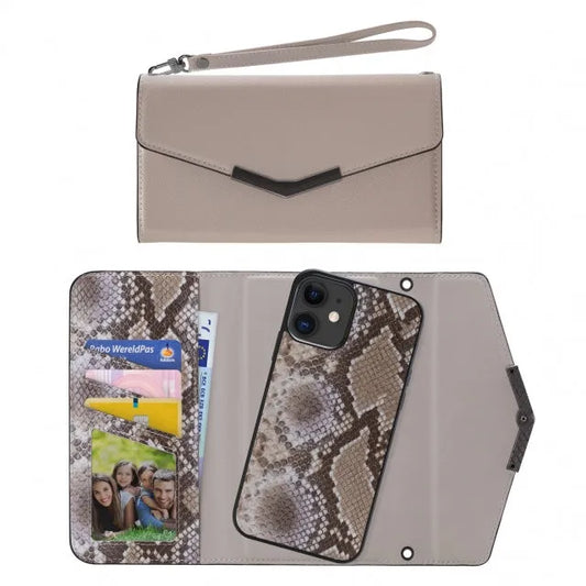 Mobilize 2in1 Elegant Magnet Clutch Apple iPhone XR/11 Beige Snake