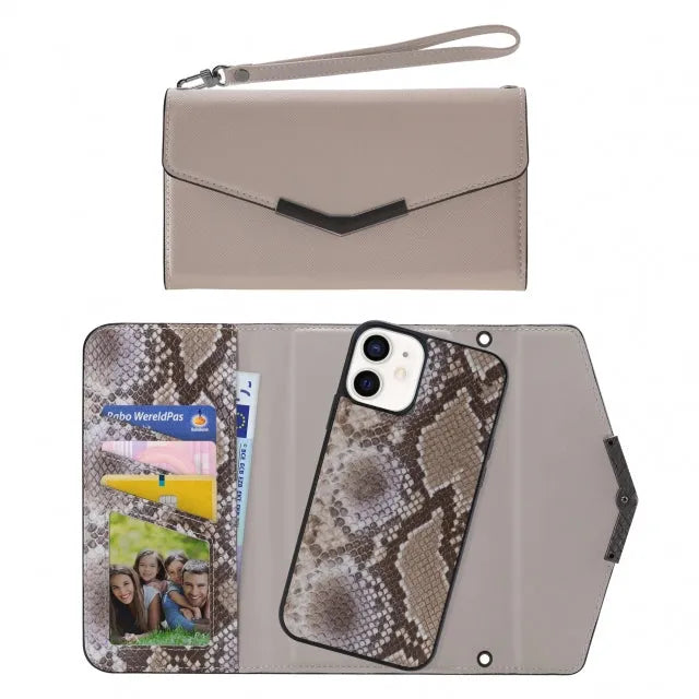 Mobilize 2in1 Elegant Magnet Clutch Apple iPhone 12 Mini Beige Serpent