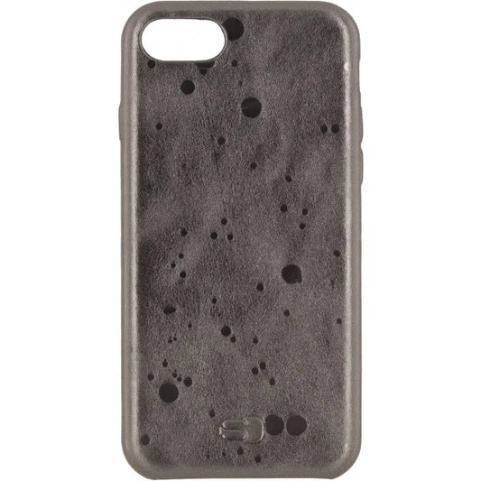 Senza Glam Leather Cover Apple iPhone 7/8/SE (2020/2022) Metallic Grey