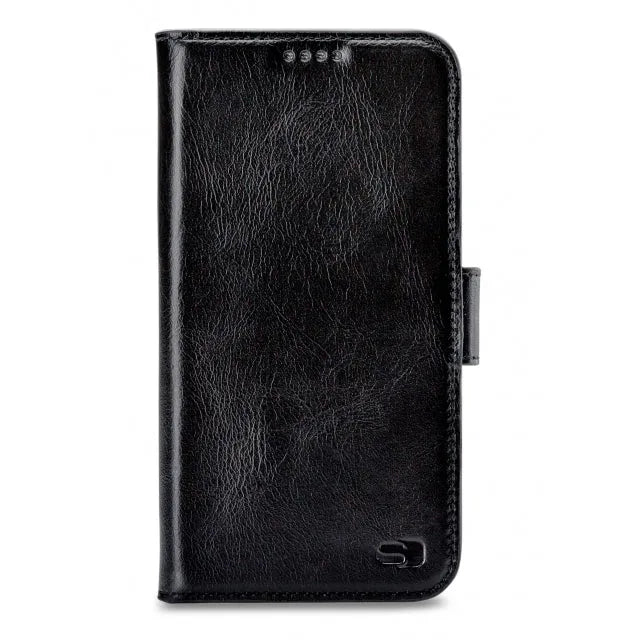 Senza Pure Leather Wallet Apple iPhone X/Xs Tiefschwarz