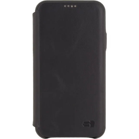 Senza Pure Skinny Leather Booklet Apple iPhone X/Xs Deep Black