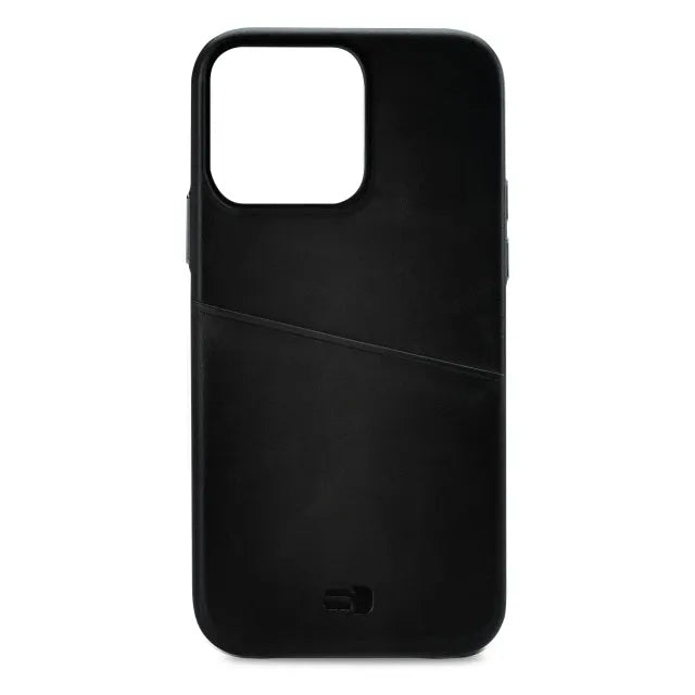 Senza Pure Leather Coque avec Porte-cartes Apple iPhone 13 Pro Noir profond