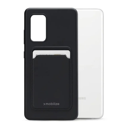 Mobilize Rubber Gelly Card Case Samsung Galaxy A52/A52 5G/A52s 5G Mattschwarz