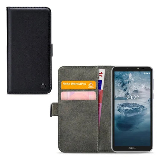 Mobilize Classic Gelly Wallet Book Case Nokia C2 2E Schwarz