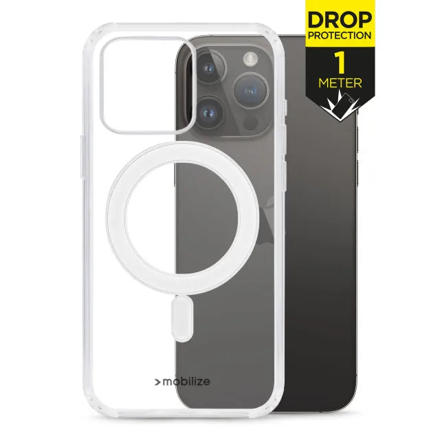 Mobilize MagSafe kompatible Naked Schutzhülle für Apple iPhone 14 Pro Transparent