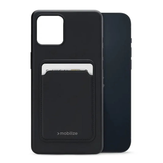 Mobilize Rubber Gelly Card Case Apple iPhone 14 Plus Matt Black