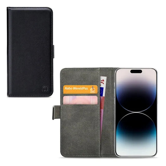 Mobilize Classic Gelly Wallet Book Case Apple iPhone 14 Pro Max Schwarz