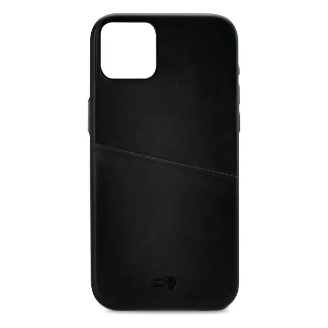 Senza Pure Lederhülle mit Kartenfach Apple iPhone 14 Plus Deep Black