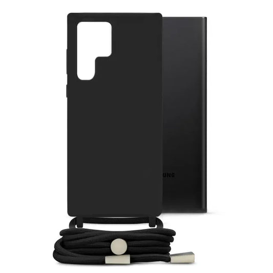 Mobilize Lanyard Gelly Case for Samsung Galaxy S22 Ultra 5G Black