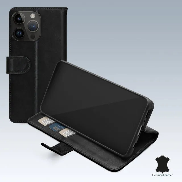 Mobilize Leather Wallet Apple iPhone 14 Pro Max Black