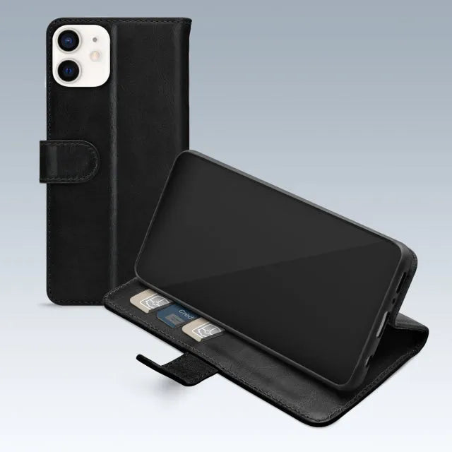 Mobilize Premium Gelly Wallet Book Case Apple iPhone 12/12 Pro Schwarz