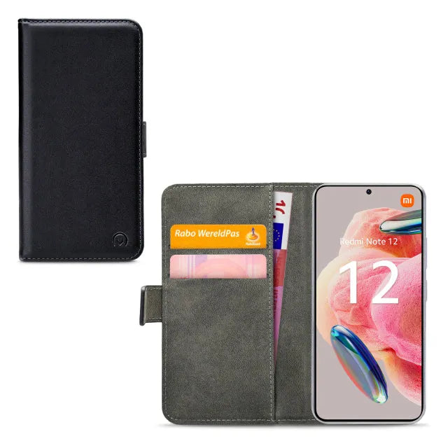 Mobilize Classic Gelly Wallet Book Case Xiaomi Redmi Note 12 4G Schwarz
