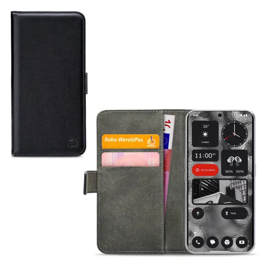 Mobilize Classic Gelly Wallet Book Case Nothing Phone (2) Schwarz