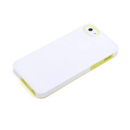 Rock Texture Double Color Protective Case Apple iPhone 5/5S/SE White
