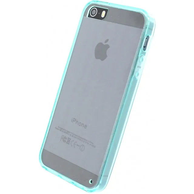 Xccess TPU/PC Case Apple iPhone 5/5S/SE Transparent/Turquoise