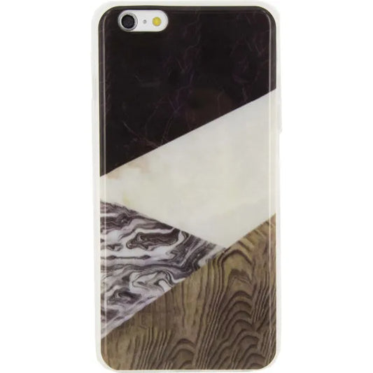 Xccess TPU Case Apple iPhone 6 Plus/6S Plus Triangular Marble Design Wood