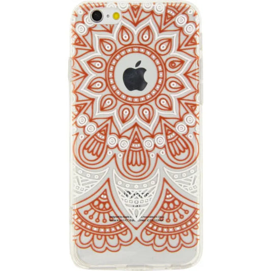 Xccess TPU/PC Case Apple iPhone 6/6S Transparent/Orange Oriental