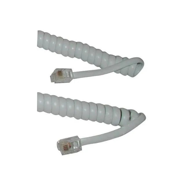 Xccess Krulsnoer RJ10 Wit