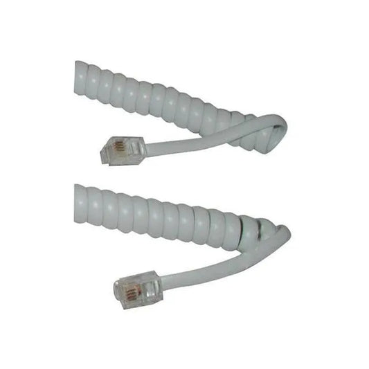 Xccess Krulsnoer RJ10 Wit