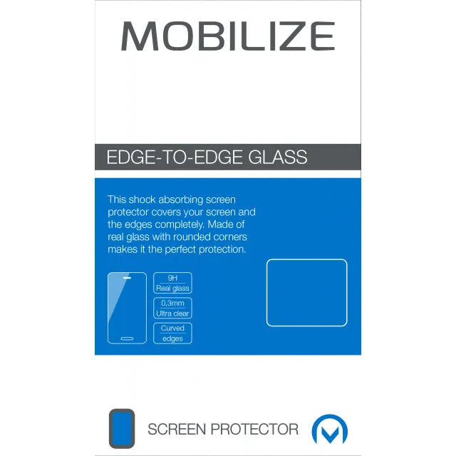 Mobilize Edge-To-Edge Glas Displayschutzfolie Apple iPhone 6 Plus/6S Plus Schwarz Full Glue