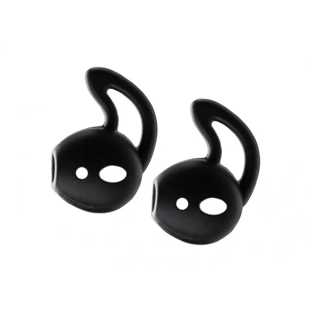 Xccess Silikon-Ohrhörer mit Ohrhaken für Apple Earpod/Airpod Schwarz