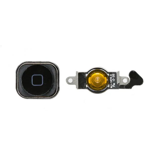 Replacement Home Button Flex Cable incl. Home Button for Apple iPhone 5 Black OEM