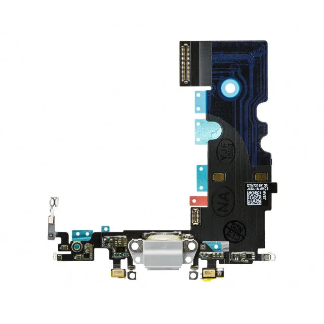 Replacement Charge/Data Connector incl. Flex Cable for Apple iPhone 8 White OEM
