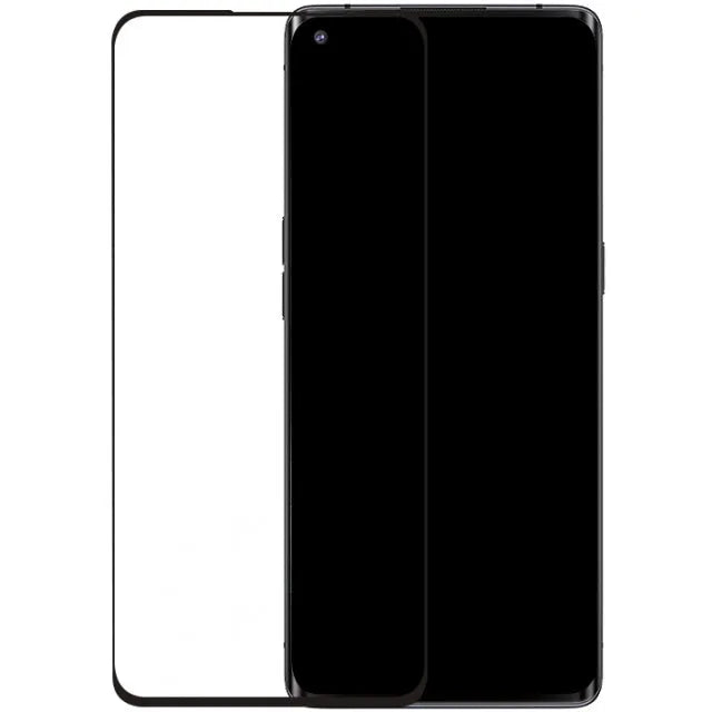 Mobilize Edge-To-Edge Glas Displayschutzfolie OPPO Find X2 Black Edge Glue