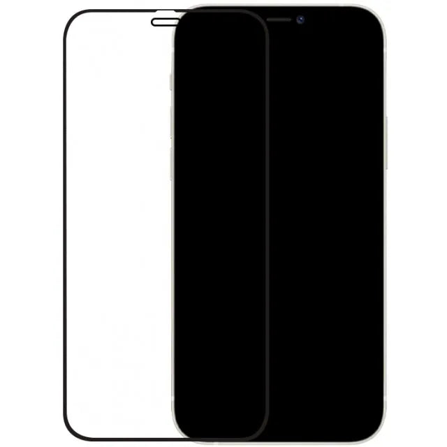 Mobilize Edge-To-Edge Glass Screen Protector Apple iPhone 12/12 Pro Noir Full Glue