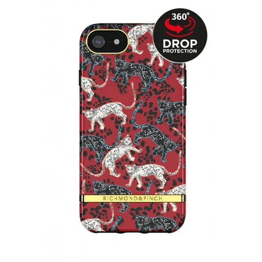 Richmond & Finch Freedom Series Apple iPhone 6/6S/7/8/SE (2020/2022) Samba Red Leopard