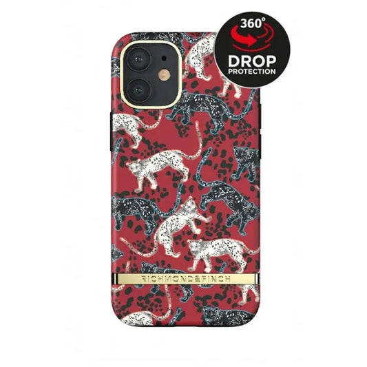 Richmond & Finch Freedom Series One-Piece Apple iPhone 12/12 Pro Samba Red Leopard