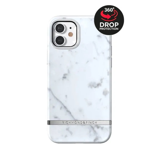 Richmond & Finch Freedom Series One-Piece Apple iPhone 12/12 Pro White Marble